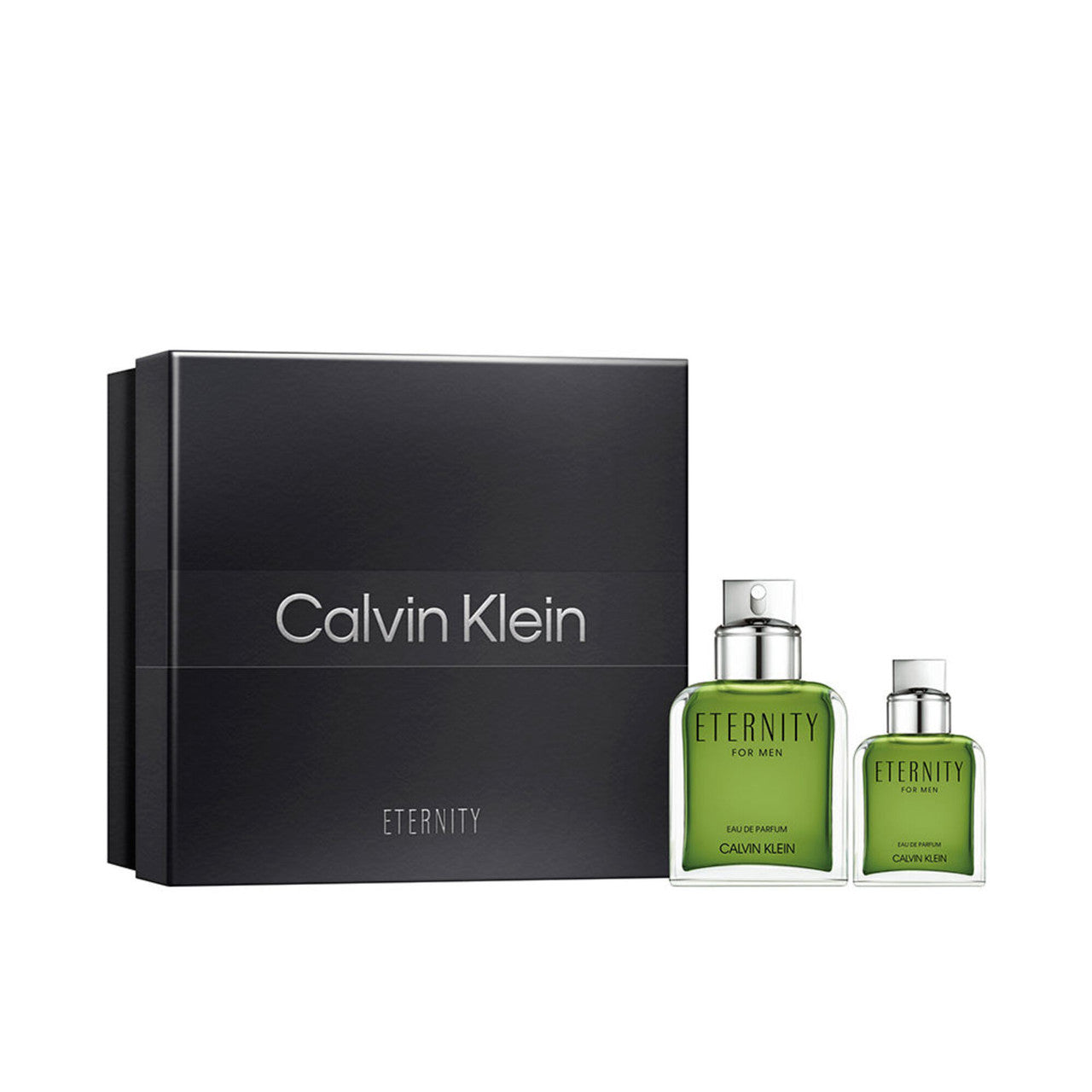 ETERNITY 2 PCS SET FOR MEN: 3.3 EAU DE PARFUM SPRAY + 1 OZ EAU DE PARFUM SPRAY (HARD)