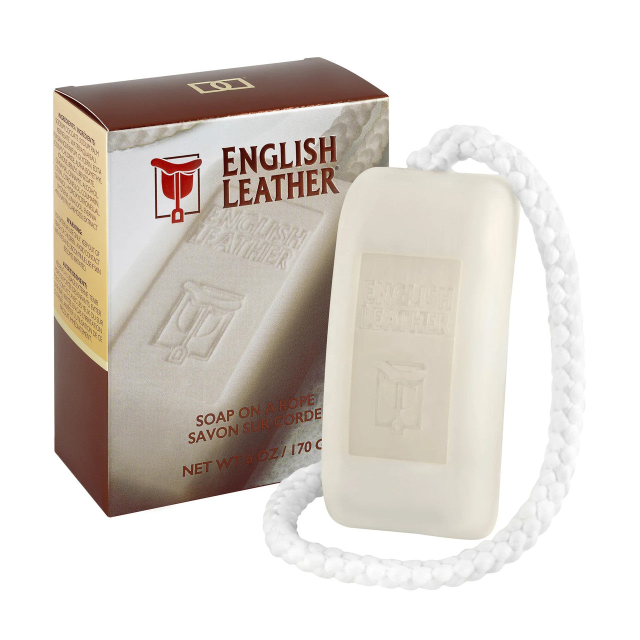 ENGLISH LEATHER 6 OZ PERFUMED SOAP ON A ROPE