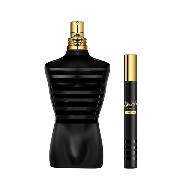 JEAN PAUL GAULTIER LE MALE LE PARFUM 2 PCS SET FOR MEN: 6.7 EAU DE PARFUM SPRAY + 0.33 OZ EAU DE PARFUM SPRAY