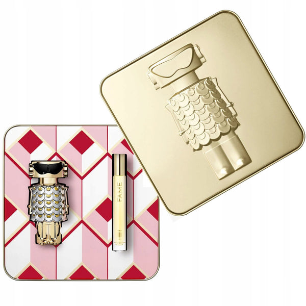 PACO RABANNE FAME 2 PCS SET FOR WOMEN: 2.7 EAU DE PARFUM SPRAY + 0.34 EAU DE PARFUM SPRAY