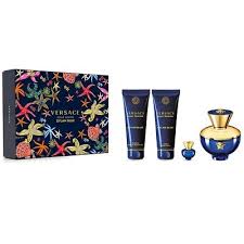 GIFT/SET DYLAN BLUE POUR FEMME BY VERSACE 4 PCS.  3. Perfume By VERSACE For Women